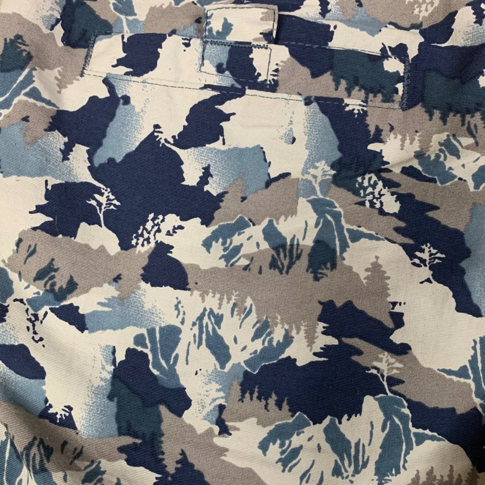 The North Face Womens Size 0 Paramount Camo Cargo Capri Pants Blue Gray Hiking - Picture 12 of 15